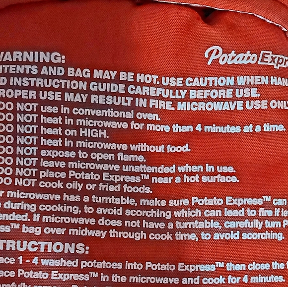 Potato Express in like new condition. You can cook Perfect&Fast Potatoes in mins - Picture 2 of 9